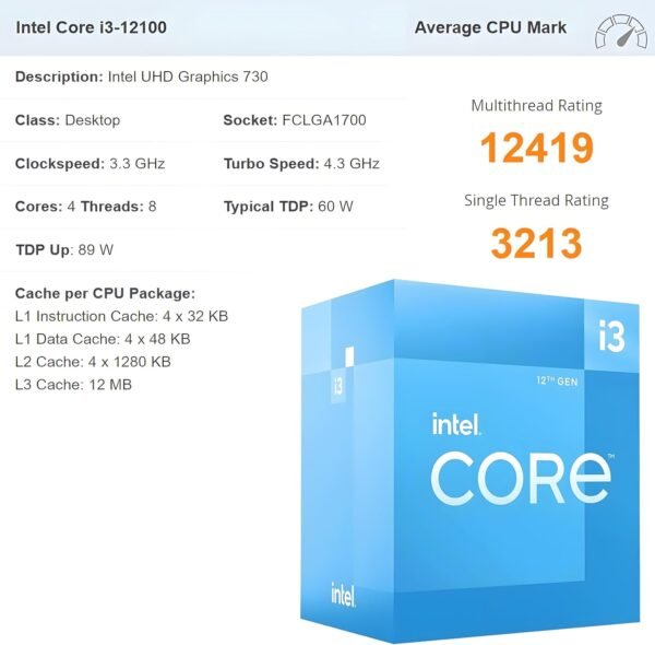 717pHVQat4L._AC_SL1500_.jpg Dell Vostro 3030 3000 Tower Business Desktop Computer, 12th Gen Intel 4-Core i3-12100 (Beat i5-11500T), 32GB DDR5 RAM, 1TB PCIe SSD, WiFi 6, Bluetooth, DisplayPort, HDMI, Type-C, Windows 11 Pro