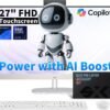 HP 27" All-in-One Desktop Computer | FHD Touchscreen | Intel HP 27" All-in-One Desktop Computer | FHD Touchscreen | Intel Ultra 7‑155U | AI‑Enhanced Display, Facial Login | Privacy Pop‑Up Camera | Win 11 Pro, w/Accessories | 64GB DDR5 + 2TB SSD