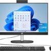 HP 24 inch All-in-One Desktop PC, FHD Display, Intel Core i5-1334U, 8 GB RAM, 256 GB SSD, Intel UHD Graphics, Windows 11 Home, Jet Black, 24-cr0320 (2024)