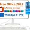 HP 2024 All-in-One Desktop, 21.5" FHD, Free Microsoft Office 2021 HP 2024 All-in-One Desktop, 21.5" FHD, Free Microsoft Office 2021 with Lifetime License, Intel 2-Core Celeron J4025 2GHz, 16GB DDR4, 1TB PCIe SSD, USB-C, Ethernet, Bluetooth, WiFi-6, Windows 11 Pro