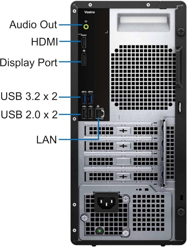 71GrS3FoH3L._AC_SL1500_.jpg Dell Vostro 3030 Tower Desktop Computer, Intel Core i7-12700K, 32GB RAM, 1TB NVMe SSD, Intel UHD 770 Graphics, Wi-Fi, Bluetooth, Windows 11 Pro, Black