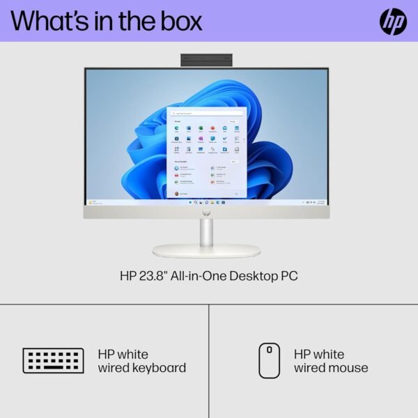 71Gw0WuRjgL._AC_SL1500_.jpg HP 23.8 inch All-in-One Desktop PC, FHD Display, AMD Athlon Silver 7120U, 8 GB RAM, 256 GB SSD, AMD Radeon Graphics, Windows 11 Home, 24-cr0110 (2023)