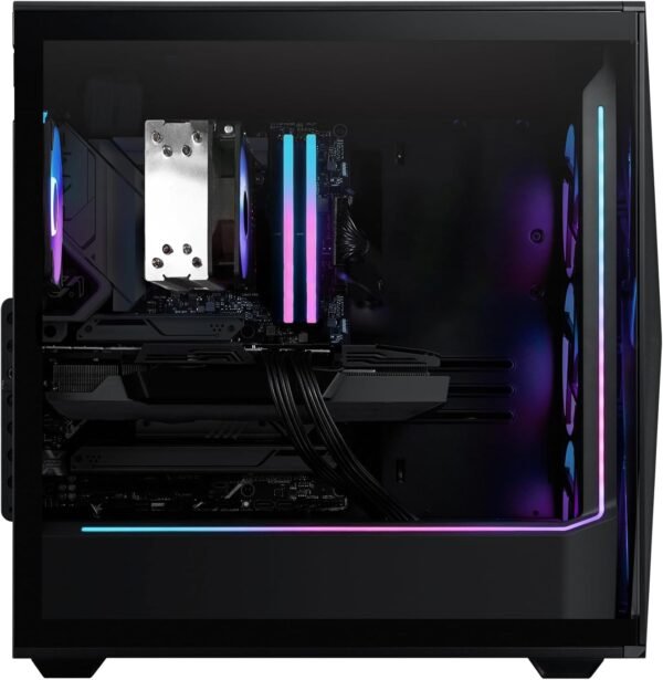 71Hmx24RfgL._AC_SL1500_.jpg iBUYPOWER Slate MESH Gaming PC Desktop Computer Intel Core i7 14700F CPU, NVIDIA GeForce RTX 5070 12GB GPU, 32GB DDR5 RGB 5200MHz RAM, 1TB NVMe SSD, Windows 11 Home, Keyboard and Mouse - SMI7N5701