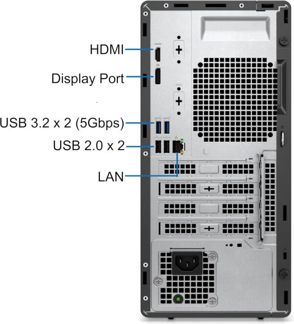 71KEUiwBatL._AC_SL1500_.jpg Dell 7020 Optiplex Tower Computer, Intel Core i7-14700, 64GB RAM, 2TB NVMe SSD, DisplayPort, HDMI, USB C, DVDRW, Built in AX WiFi, Bluetooth, Windows 11 Pro, Desktop, Black