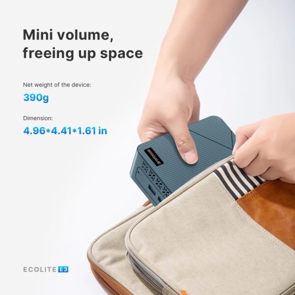 Mini PC E3, Intel Twin Lake N150 Mini Computers Full-Featured USB-C, 16GB DDR4 RAM, 512GB NVMe SSD, 4K Triple Display, 2.5G Gigabit Ethernet Desktop Computers for Office Business