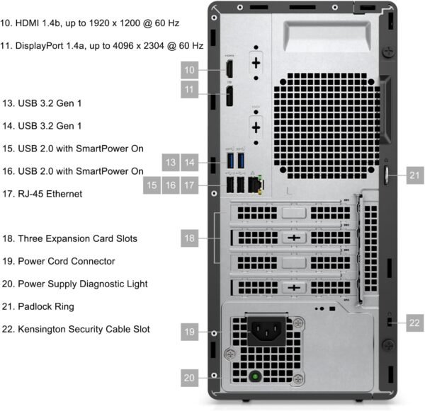 Dell OptiPlex 7020 Desktop, 7000 Tower PC Computers, Intel 6-Core i5-12500 (Beat i7-11700), 32GB DDR5 RAM, 1TB PCIe SSD, DVDRW, WiFi Adapter, RJ-45, Type-C, HDMI, DisplayPort, Windows 11 Pro