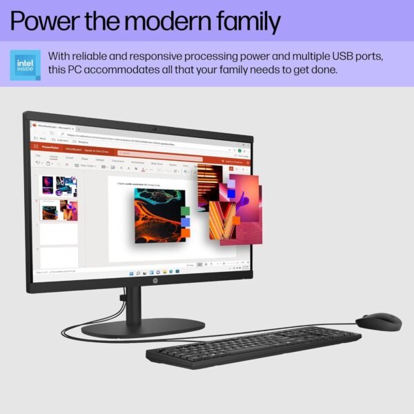 71QF7qFWZNL._AC_SL1500_.jpg HP 21.45 inch All-in-One Desktop PC, FHD Display, Intel Processor N100, 8 GB RAM, 256 GB SSD, Intel UHD Graphics, Windows 11 Home, Jet Black, 22-dg0220 (2025)