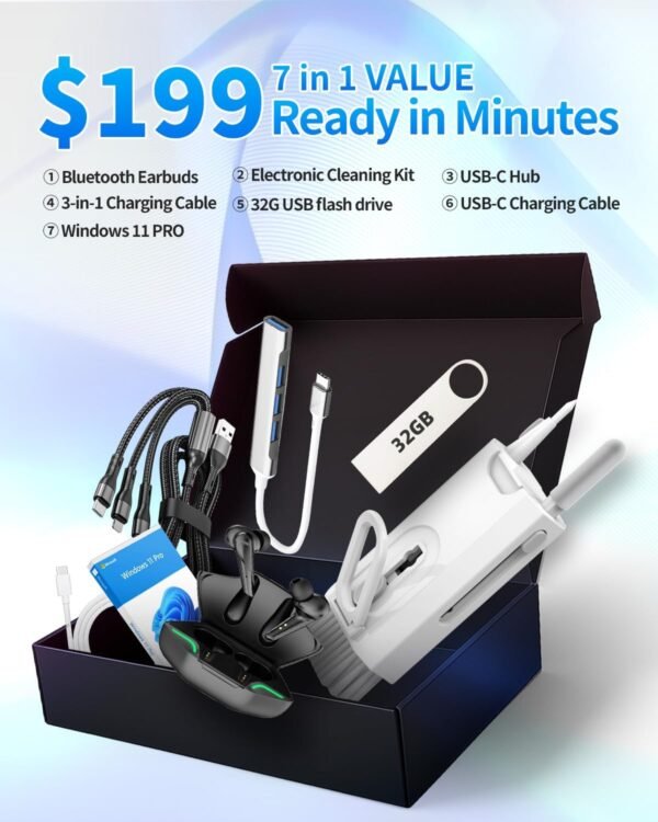 71Qs1lRtv2L._AC_SL1500_.jpg HP 27" All-in-One Desktop Computer | FHD Touchscreen | Intel Ultra 7‑155U | AI‑Enhanced Display, Facial Login | Privacy Pop‑Up Camera | Win 11 Pro, w/Accessories | 64GB DDR5 + 2TB SSD