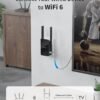BrosTrend AX1500 WiFi 6 Universal WiFi to Ethernet Adapter with RJ45 Gigabit Port, Dual Band WiFi Bridge for PC, Printer, Smart TV, Blu-Ray Player, PlayStation, DVR, etc. Wireless to Wired Convert