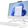HP 21.5" All-in-One Desktop, Intel Pentium Silver J5040 Processor, Intel UHD Graphics 605, 4 GB RAM, 128 GB Storage, Windows 11 Home (22-dd0120, 2021),Snow white