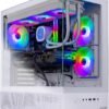 Skytech Gaming Azure 3 Desktop PC, Ryzen 7 9700X 3.8 GHz (5.5GHz), NVIDIA RTX 4060 8GB, 1TB NVMe SSD, 16GB DDR5 RAM 6000, 650W Gold PSU, 360mm ARGB AIO, Wi-Fi, Win 11