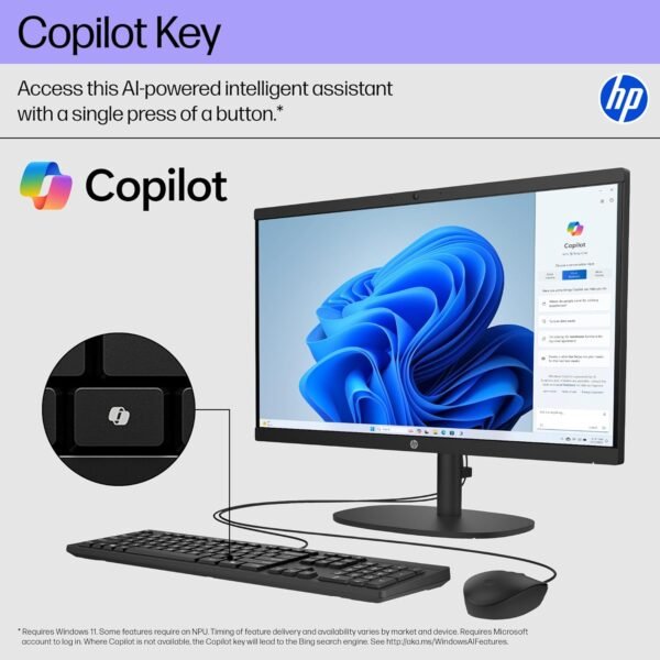 71jvD8DS7FL._AC_SL1500_.jpg HP 21.45 inch All-in-One Desktop PC, FHD Display, Intel Processor N100, 8 GB RAM, 256 GB SSD, Intel UHD Graphics, Windows 11 Home, Jet Black, 22-dg0220 (2025)