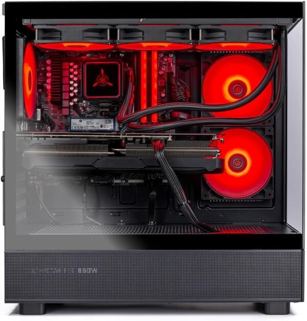 Skytech Gaming Azure 3 Desktop PC, Ryzen 7 9700X 3.8 GHz (5.5GHz), NVIDIA RTX 5060, 1TB NVMe SSD, 16GB DDR5 RAM 6000, 850W Gold ATX 3 PSU, 360mm ARGB AIO, Wi-Fi, Win 11