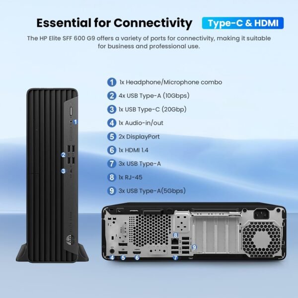 71o4VOY2-aL._AC_SL1500_.jpg HP Elite 600 Small Form Factor Business Desktop | 13th Gen Intel 14-Core i5-13500 | 32GB DDR5 | 1TB SSD | HDMI | DP | Wi-Fi | Wired KB & Mouse | Windows 11 Pro | Bundle with ADATA 512GB External SSD