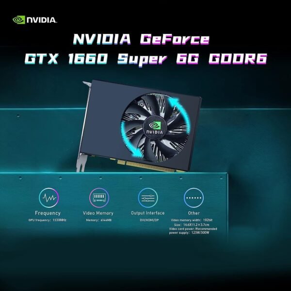 HP Gaming PC Desktop Computer - Intel Quad I7-6700 up to 4.0GHz, GeForce GTX 1660S 6G, 32GB DDR4 Memory, 128G SSD + 3TB, RGB Keyboard & Mouse, WiFi & BT 5.0, Win 11 Pro (Renewed)