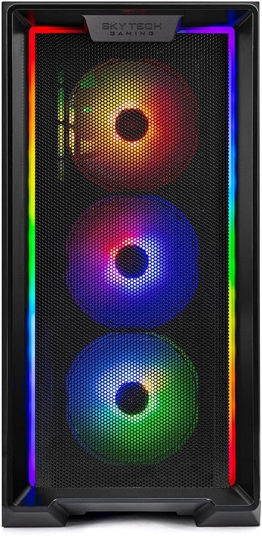 71s5EM0nXoL._AC_SL1200_.jpg Skytech Gaming Nebula Desktop PC, Ryzen 7 7700 3.8 GHz (5.3GHz), NVIDIA RTX 5060, 1TB NVMe SSD, 16GB DDR5 RAM 6000, 650W Gold PSU, Wi-Fi, Win 11