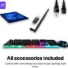 SAAV X1 Prebuilt Gaming PC Desktop with i5 3.4GHz CPU, 16GB RAM, GEFORCE GTX 750 GDDR5 GPU, 512GB NVME, WiFi 6, Bluetooth, Win 10, Mouse Keyboard, PC Gaming Computer Desktop, 1-Year Warranty