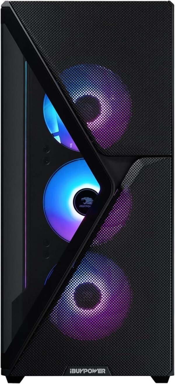 71v1ZGxeD6L._AC_SL1500_.jpg iBUYPOWER Slate MESH Gaming PC Desktop Computer Intel Core i7 14700F CPU, NVIDIA GeForce RTX 5070 12GB GPU, 32GB DDR5 RGB 5200MHz RAM, 1TB NVMe SSD, Windows 11 Home, Keyboard and Mouse - SMI7N5701
