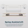Vari VariDesk Pro Plus 36 Standing Desk Converter – 11 Height Settings + Spring Lift, 2 Tier Design, Keyboard Tray, Fits Desktops 36” Wide x 26.5" Deep – Delivers Fully Assembled (Light Wood)