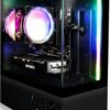 SAAV X1 Prebuilt Gaming PC Desktop with i5 3.4GHz CPU, 16GB RAM, GEFORCE GTX 750 GDDR5 GPU, 512GB NVME, WiFi 6, Bluetooth, Win 10, Mouse Keyboard, PC Gaming Computer Desktop, 1-Year Warranty