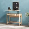 813-3VUIeYL._AC_SL1500_.jpg WALKER EDISON Transitional Style Furniture, Reeded Detail, Lift-Top Desk with Drawer and Storage Cubby, Sitting to Standing Desk, Soft Self-Close Desktop, 38”W x 16.75”D x 30”H, Coastal Oak