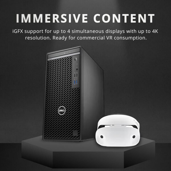 Dell OptiPlex 3000 Tower Business Desktop, Intel i5-12500 Processor, 64GB RAM, 2TB PCIe SSD, Ethernet, WiFi Adapter, KB& Mouse, DVDRW, Windows 11 Pro, Black