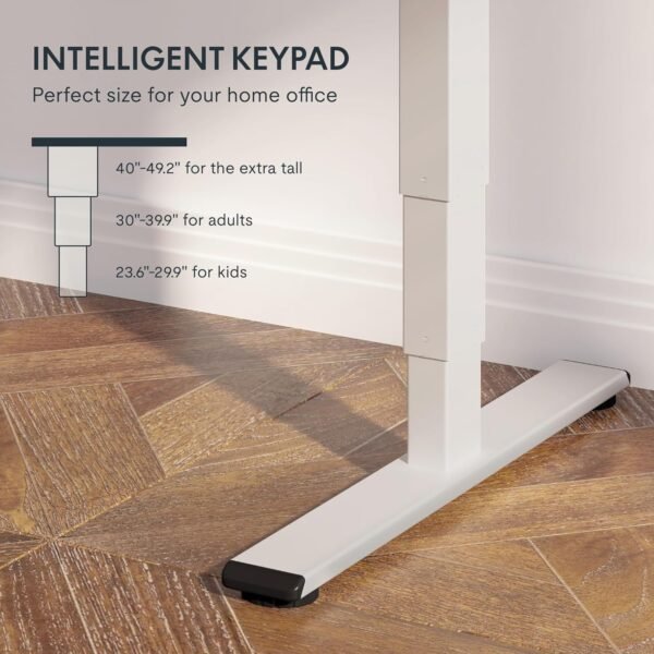 819h4ieL2EL._AC_SL1500_.jpg FLEXISPOT E6 Essential Bamboo 3 Stages Dual Motor 72x30 Inch Electric Height Adjustable Standing Whole-Piece Board Desk Sit Stand Up Desk (White Frame + Bamboo Desktop)