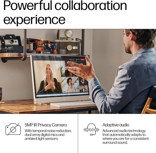 HP Envy Move 23.8 inch All-in-One PC, QHD Display, 13th Generation Intel Core i3-1315U, 8 GB RAM, 512 GB SSD, Intel UHD Graphics, Windows 11 Home, 24-cs0040 (2023)