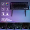81FqJHGvJtL._AC_SL1500_.jpg EUREKA ERGONOMIC RGB LED Gaming Desk, Music Sync Lights Up Tempered Glass Desktop, 43" GTG I43 Home Office Computer Table W Controller Rack 4 USB Charging Ports, APP Control