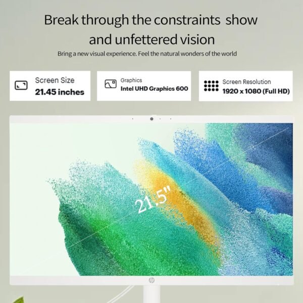 81G8tQwJ6NL._AC_SL1500_.jpg HP 21.5" FHD All-in-One Desktop PC | Intel Celeron J4025 Processor | Wired Mouse and Keyboard | Type-C | FHD Anti-Glare Display | HDMI | Windows 11 Pro | WiFi 6 | 32GB RAM | 1TB SSD