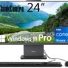 Lenovo ThinkCentre All-in-One Desktop Computer, 24" FHD IPS Display, 10-core Intel Core i7-13620H Processor, 32GB DDR5, 1TB SSD, Wi-Fi 6, USB-C, HDMI in&Out, Wired KB&Mouse, Windows 11 Pro