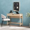 81JVRGyKfBL._AC_SL1500_.jpg WALKER EDISON Transitional Style Furniture, Reeded Detail, Lift-Top Desk with Drawer and Storage Cubby, Sitting to Standing Desk, Soft Self-Close Desktop, 38”W x 16.75”D x 30”H, Coastal Oak