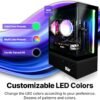 SAAV X1 Prebuilt Gaming PC Desktop with i5 3.4GHz CPU, 16GB RAM, GEFORCE GTX 750 GDDR5 GPU, 512GB NVME, WiFi 6, Bluetooth, Win 10, Mouse Keyboard, PC Gaming Computer Desktop, 1-Year Warranty