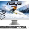 ASUS 2025 All-in-One Desktop, 23.8" FHD Touchscreen, Intel Core i5-1235U(Beats Ryzen 7 5700U), 16GB RAM, 512GB SSD, Intel UHD Graphics, Wi-Fi 6, 720p Camera, HDMI, Keyboard & Mouse, Windows 11 Home