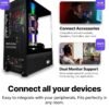 SAAV X1 Prebuilt Gaming PC Desktop with i5 3.4GHz CPU, 16GB RAM, GEFORCE GTX 750 GDDR5 GPU, 512GB NVME, WiFi 6, Bluetooth, Win 10, Mouse Keyboard, PC Gaming Computer Desktop, 1-Year Warranty