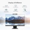 ASUS M3402 All-in-One, 23.8” FHD Touch Display, AMD Ryzen™ 5 7520U Processor, 16GB RAM, 512GB SSD, Windows 11 Home, Kensington Lock, Black, M3402WFA-PB504T