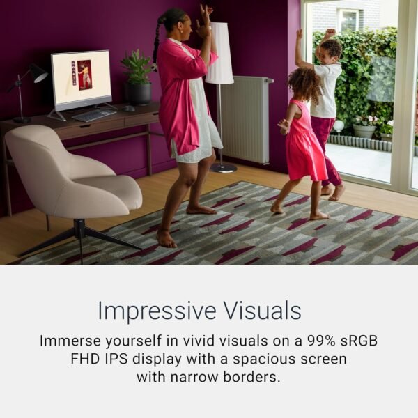 81rKLzxqW4L._AC_SL1500_.jpg Dell 24 All-in-One Desktop ec24250-23.8-inch FHD Display, Intel Core 3 Processor 100U, Intel Graphics, 8GB DDR5 RAM, 512GB SSD, Windows 11 Home, Onsite Service+6 Months Retail Migrate - White