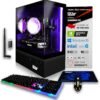 SAAV X1 Prebuilt Gaming PC Desktop with i5 3.4GHz CPU, 16GB RAM, GEFORCE GTX 750 GDDR5 GPU, 512GB NVME, WiFi 6, Bluetooth, Win 10, Mouse Keyboard, PC Gaming Computer Desktop, 1-Year Warranty