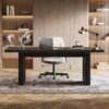 Tribesigns 70.9-Inch Wood Executive Desk, Large Office Desk Workstation with Spacious Desktop, Computer Table Conference Table for Office Black