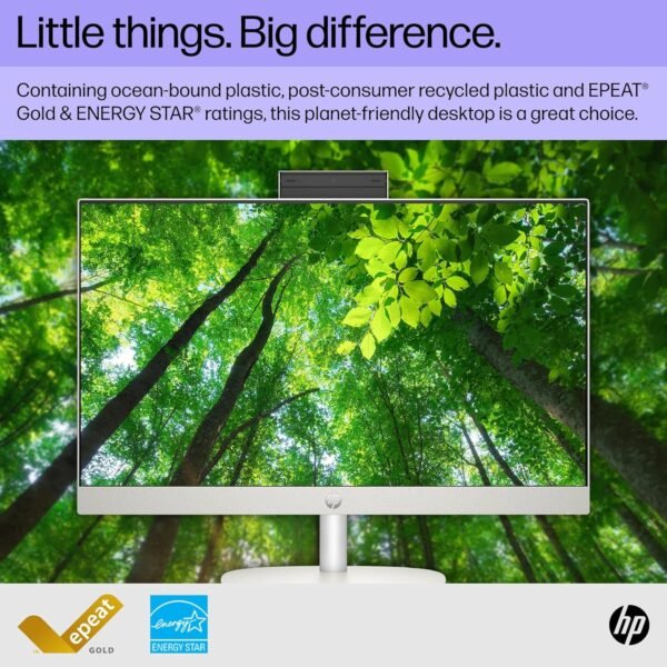 91By4PQJQ8L._AC_SL1500_.jpg HP 23.8 inch All-in-One Desktop PC, FHD Display, AMD Athlon Silver 7120U, 8 GB RAM, 256 GB SSD, AMD Radeon Graphics, Windows 11 Home, 24-cr0110 (2023)