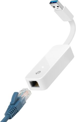 TP-Link USB to Ethernet Adapter, Foldable USB 3.0 to 10/100/1000 TP-Link USB to Ethernet Adapter, Foldable USB 3.0 to 10/100/1000 Gigabit Ethernet LAN Network Adapter, Support Windows 11/10/8.1/8/7/Vista/XP for Desktop Laptop Apple MacBook Linux (UE300)