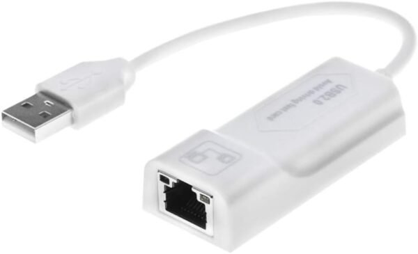 41QKxBtVARL._AC_SL1001_.jpg Ethernet Adapter Portable USB 2.0 Wired 10/100 Ethernet Adapter Support Windows Self-Powered Mode Built-in Cable Network Card Drive-Free Wired Network Adapter Plug and Play Black