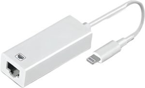 [Apple MFi Certified] Lightning to Ethernet Adapter,RJ45 Ethernet LAN Network Adapter Cable with 8 Pin Connector Compatible with iPhone 13/12/11/XS/XR/X/8/7/iPad/iPod, Plug and Play, Supports 100Mbps