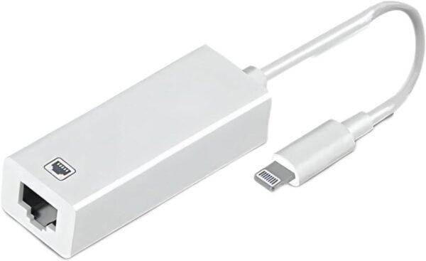 [Apple MFi Certified] Lightning to Ethernet Adapter,RJ45 Ethernet LAN Network Adapter Cable with 8 Pin Connector Compatible with iPhone 13/12/11/XS/XR/X/8/7/iPad/iPod, Plug and Play, Supports 100Mbps