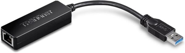 51-RPDBGogL._AC_SL1500_.jpg TRENDnet USB 3.0 to Gigabit Ethernet Adapter, Full Duplex 2Gbps Ethernet Speeds, Up to 1Gbps, USB to Gigabit Ethernet Adapter, USB-A, Windows Compatible, USB Powered, Black, TU3-ETG