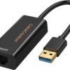 CableCreation USB to Ethernet Adapter, USB 3.0 to 10/100/1000 Gigabit Wired LAN Network Adapter Compatible with Nintendo Switch, Windows, MacBook, macOS, Mac Pro Mini, Laptop, PC-10PACK