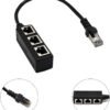 513T3BNDRxL.jpg RJ45 LAN Ethernet Network Distributor Splitter 1 Male to 3 Female Socket Port Adapter Cable Extender Cable Compatible with Cat5 Cat5e Cat6 Cat7