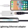 [Apple MFi Certified] Lightning to Ethernet Adapter,RJ45 Ethernet LAN Network Adapter Cable with 8 Pin Connector Compatible with iPhone 13/12/11/XS/XR/X/8/7/iPad/iPod, Plug and Play, Supports 100Mbps