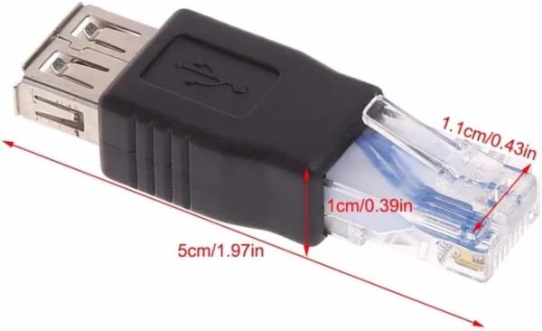 51IsFlC4ryL._AC_SL1000_.jpg Hididi 2 Pack Ethernet to USB Adapter, USB to Ethernet Adapter, RJ45 Ethernet Male to USB Female Converter, USB to RJ45 Connector for ADSL Modem, Router, Camera with Network Function