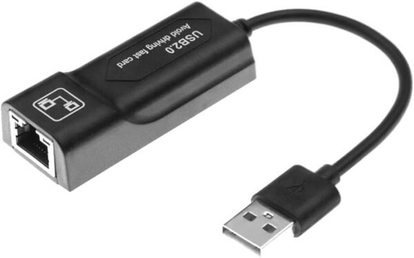 51JuID4qUHL._AC_SL1001_.jpg Ethernet Adapter Portable USB 2.0 Wired 10/100 Ethernet Adapter Support Windows Self-Powered Mode Built-in Cable Network Card Drive-Free Wired Network Adapter Plug and Play Black
